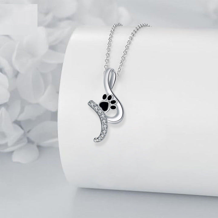 Collier Pendentif Empreinte de Patte Mignonne