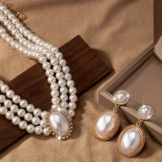 Ensemble de Bijoux avec Perles Classiques