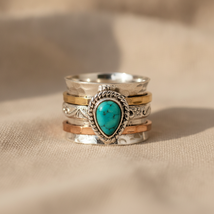 Azzurra™ - Bague Déclaration avec Turquoise Ovale