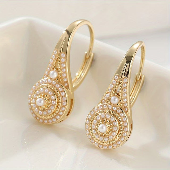 Boucles d'Oreilles Élégantes avec Perles