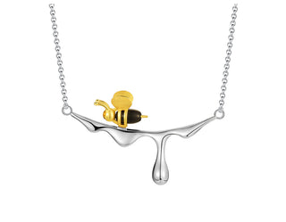 Collier Miel Qui Goutte & Abeille