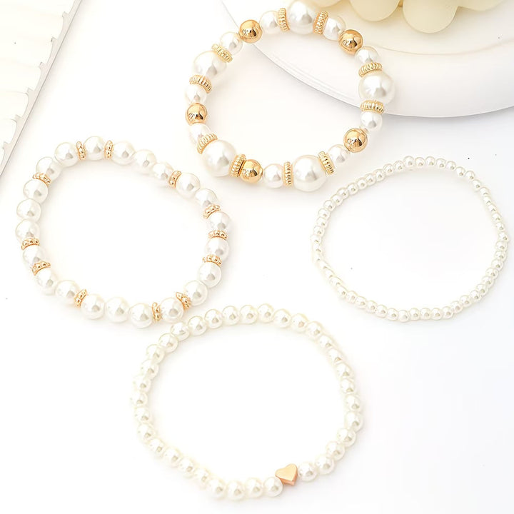 Set de Bracelets Empilables en Perles de 4