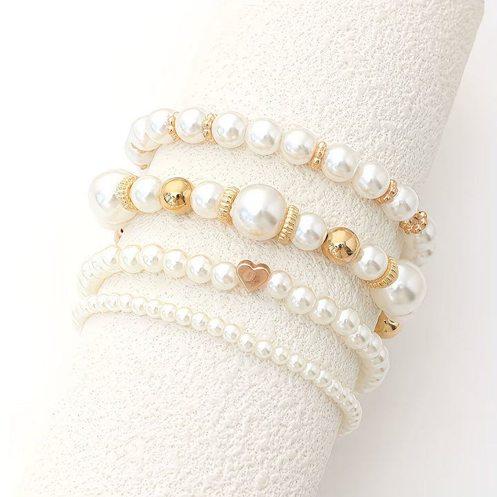 Set de Bracelets Empilables en Perles de 4