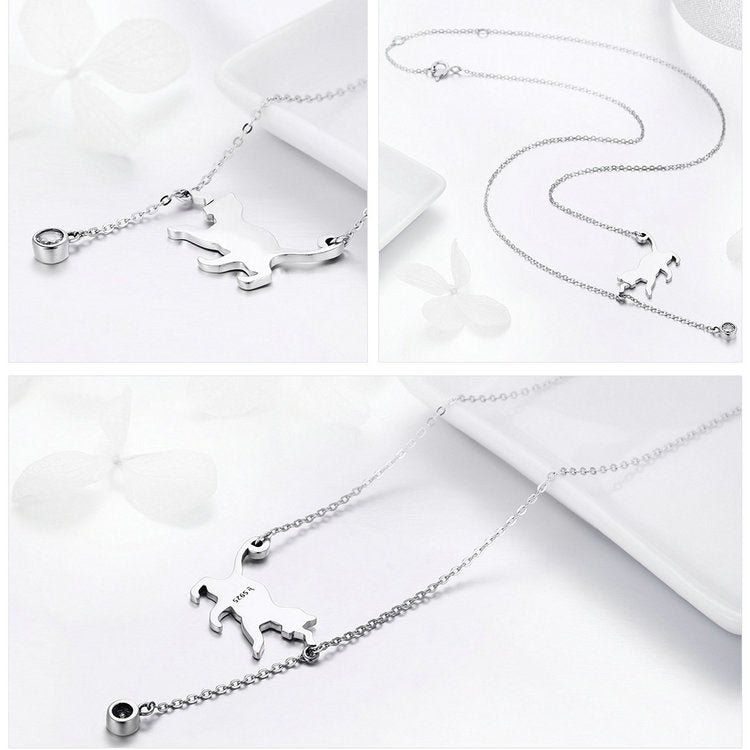 Pendentif en Chaîne de Chat Mignon