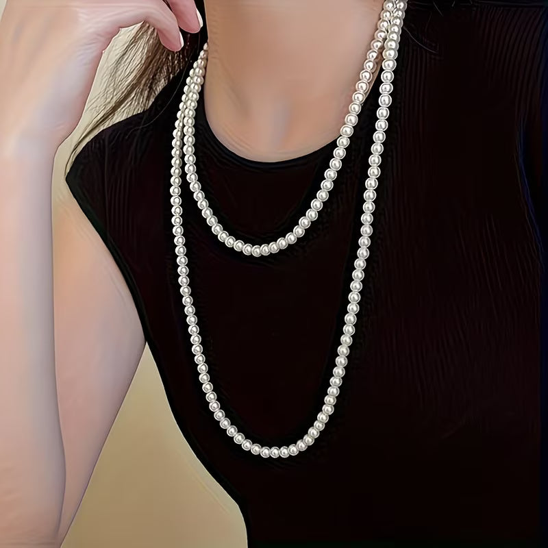 Collier Double Perle Intemporelle