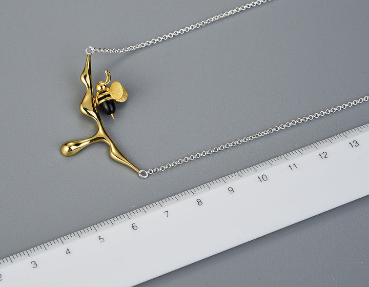Collier Miel Qui Goutte & Abeille