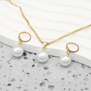 Ensemble de Collier Élégant et Gracieux avec Perles