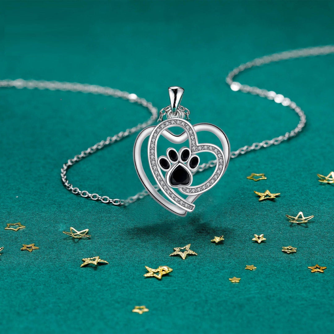 Collier Clavicule avec Motif de Patte Mignonne