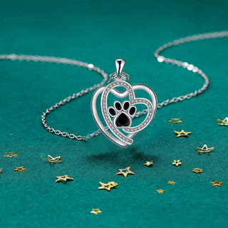 Collier Clavicule avec Motif de Patte Mignonne