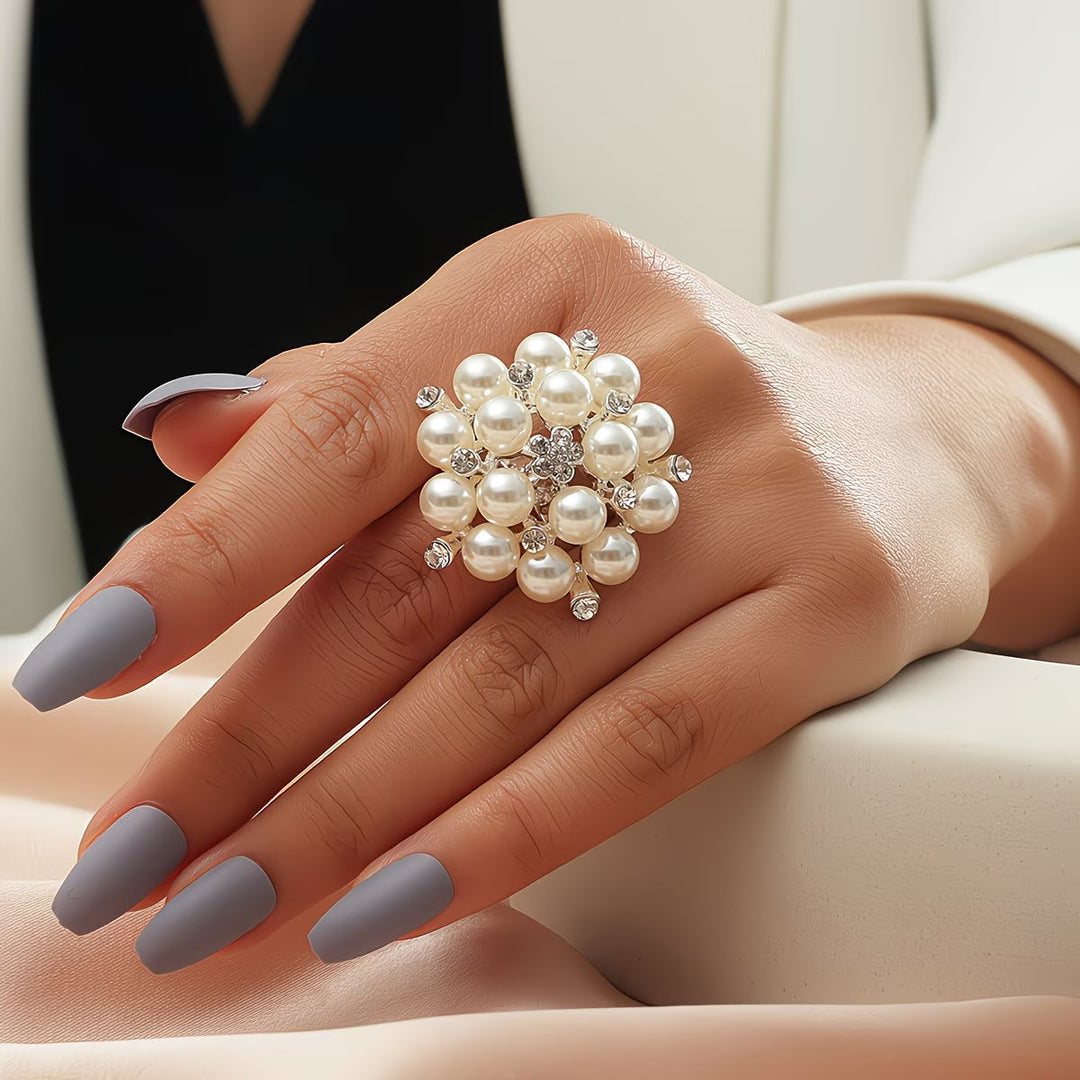 Bague Ajustable avec Perles