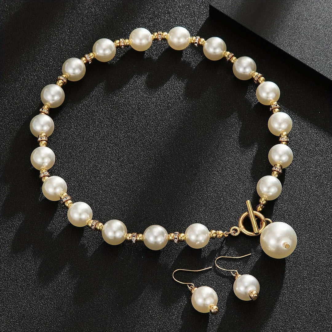 Ensemble de Colliers de Perles Chunky