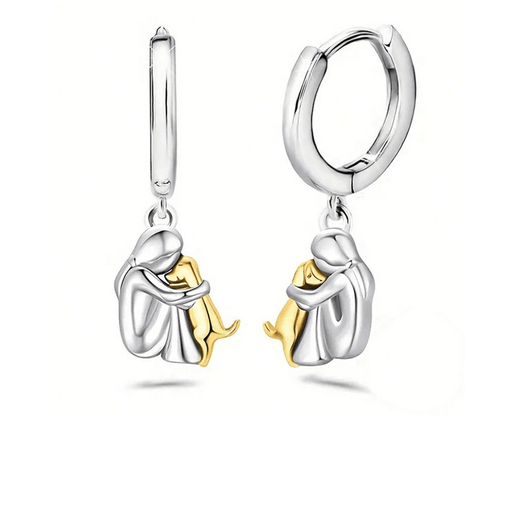 Collier Pendentif Câlin avec Boucles d'Oreilles Bonus – Offre Limitée