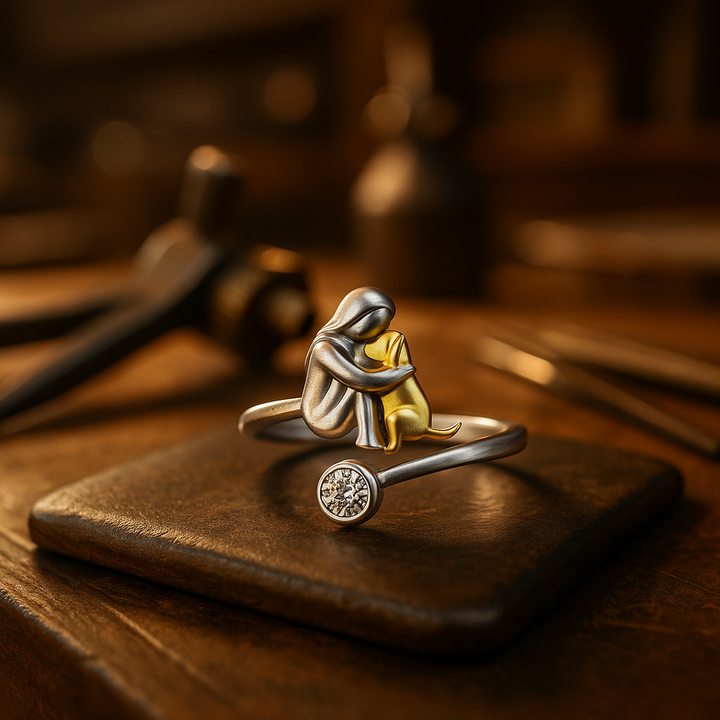 Bague en Argent Sterling 925 avec Zirconia – Ajustable & Fait Main