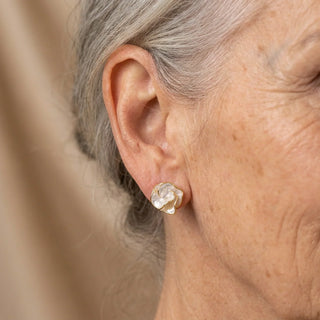 Boucles d'Oreilles Fleur de Perle