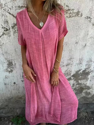 Séraphine™ | Robe Midi Ample Col V