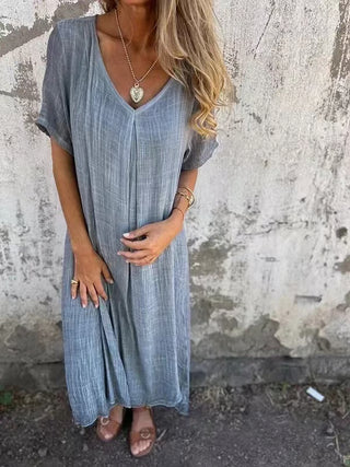 Séraphine™ | Robe Midi Ample Col V