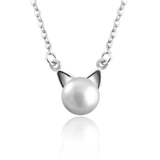 Collier en Perle de Chat Magnifique avec Boucles d'Oreilles et Bague Bonus