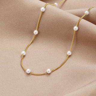 Collier en Perles d'Or Intemporel