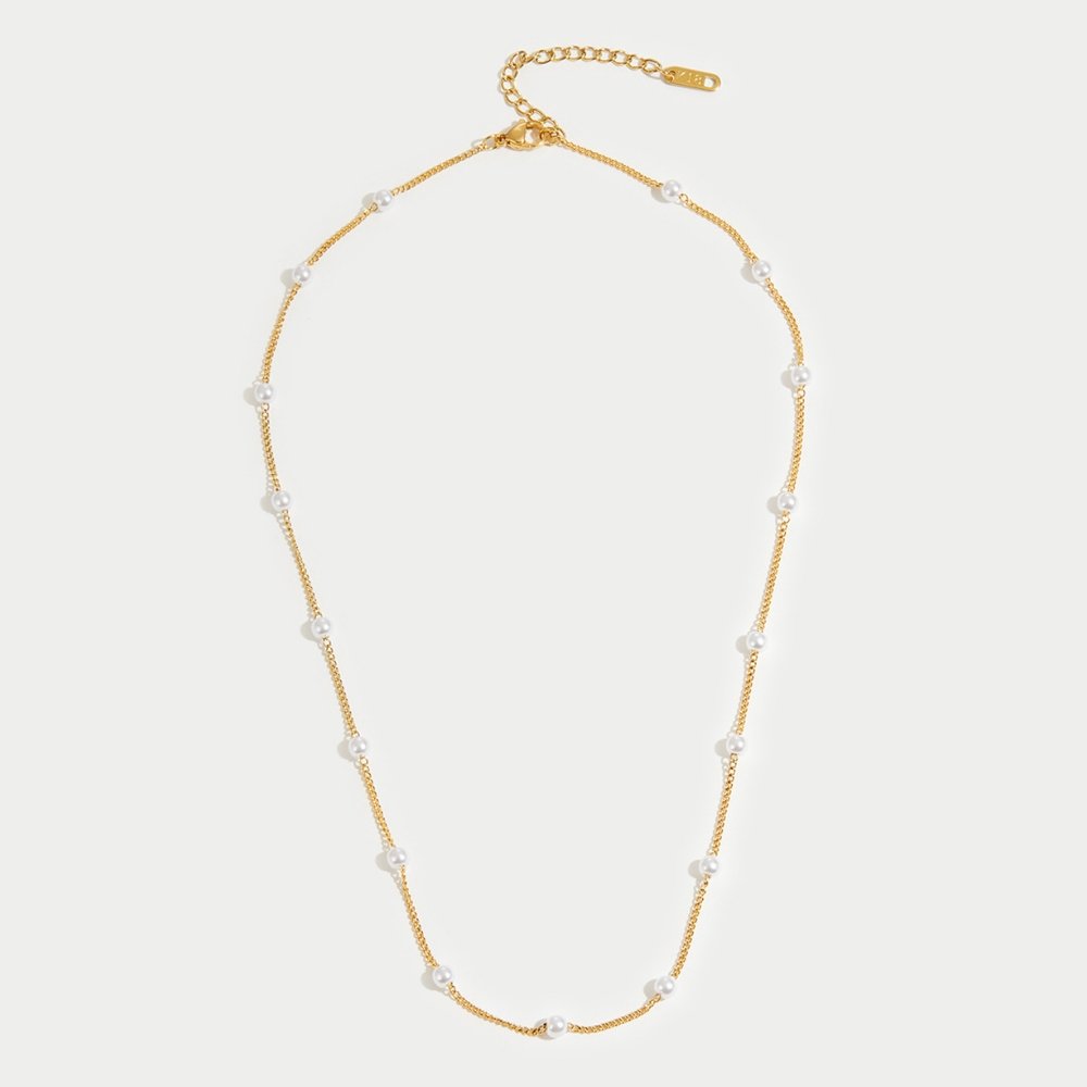 Collier en Perles d'Or Intemporel