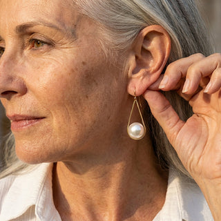Boucles d'Oreilles Élégantes en Perle Mystique