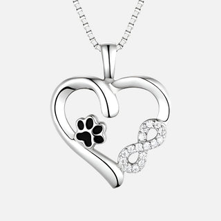 Collier Patte et Cœur avec Charme Infini