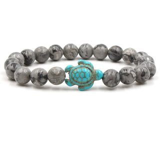 Bracelets en Perles de Pierre Naturelle Unique en Forme de Tortue