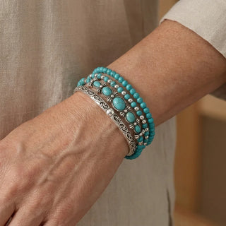 Mirella™ - Collection de Bracelets Boho avec Perles Turquoises